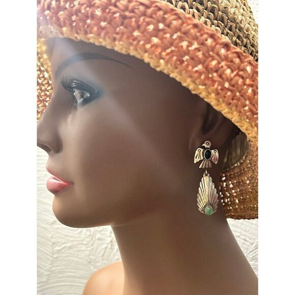 Tommy Sterling Native American Earrings - Picture 9 of 9